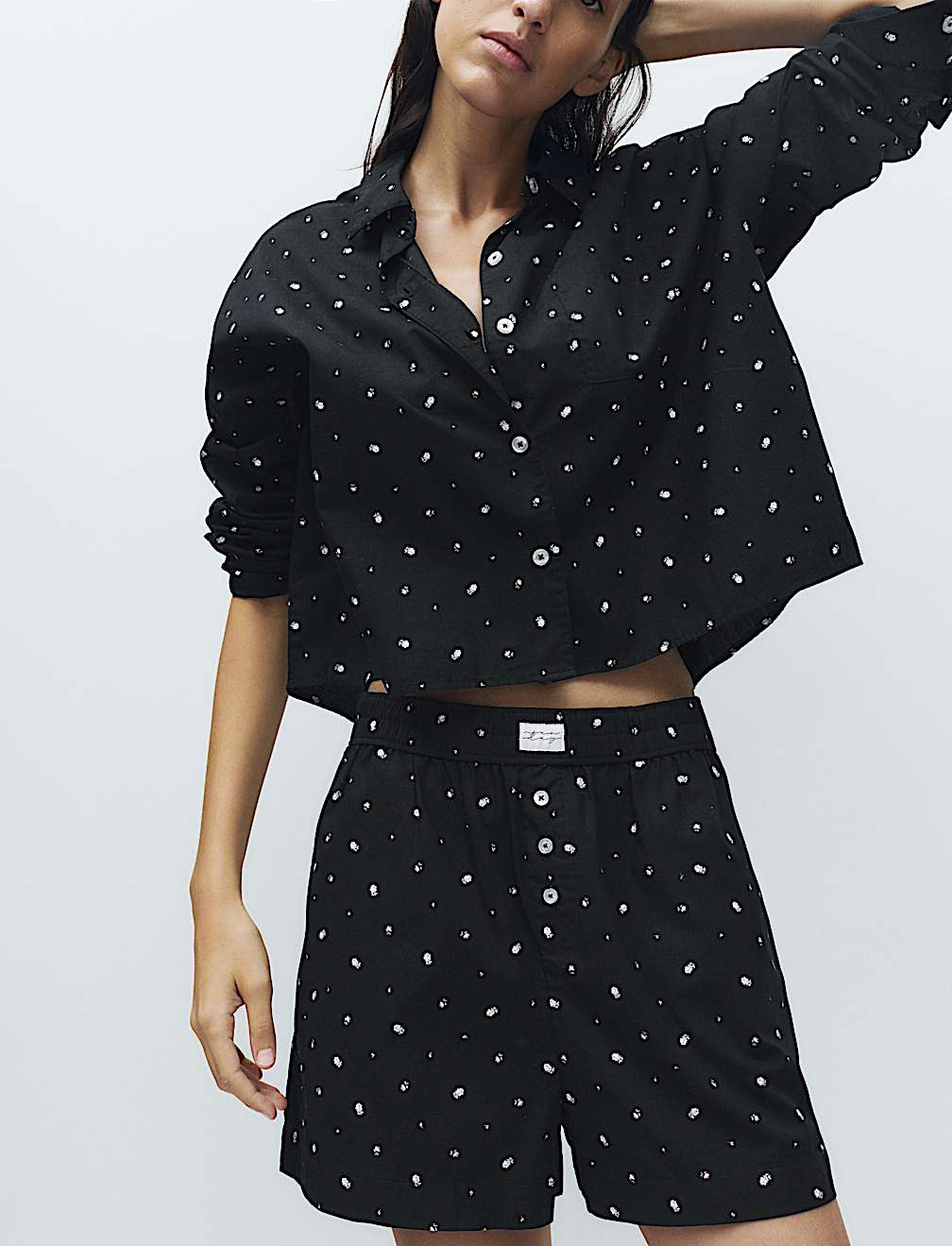 Pure Cotton Floral Pyjama Shorts