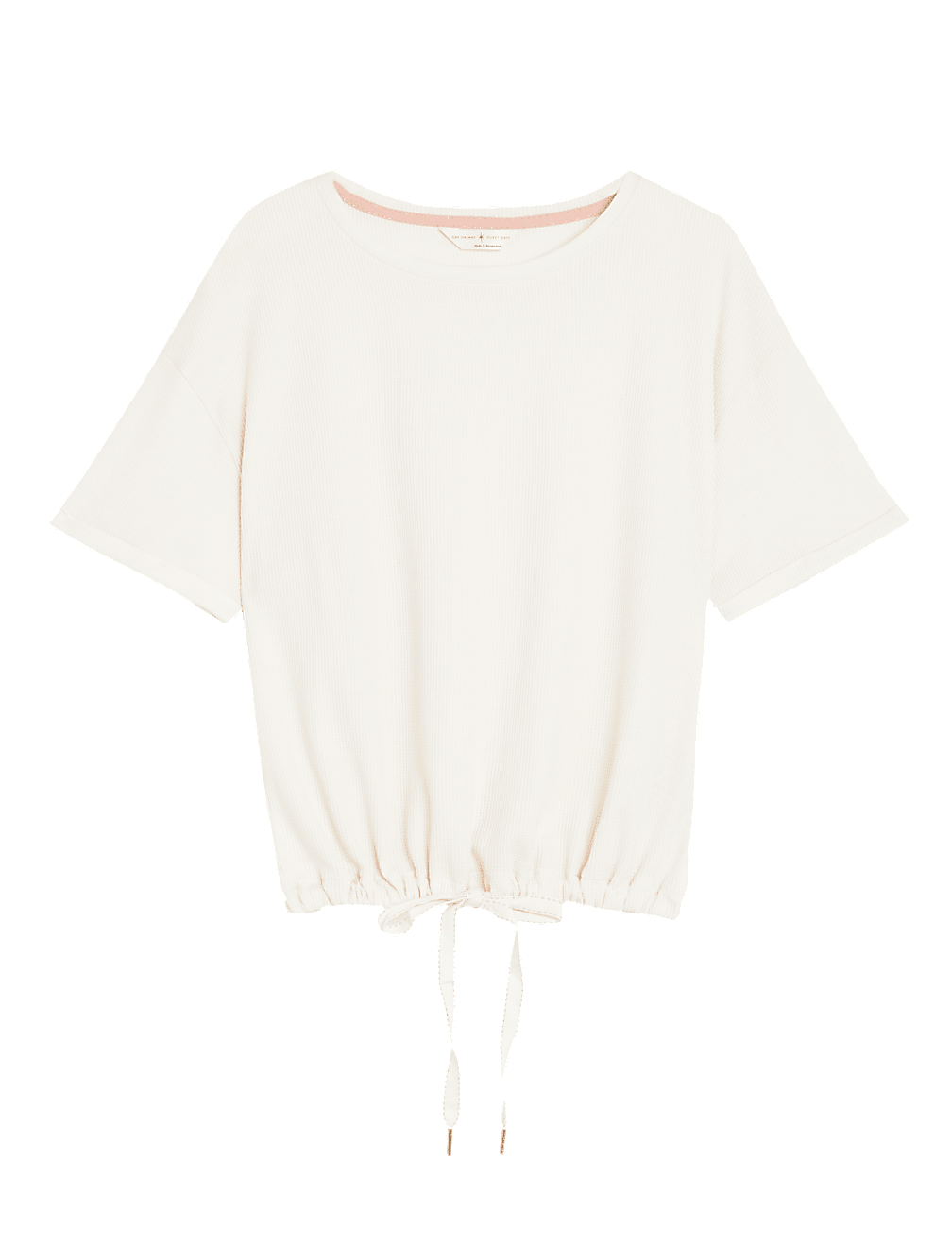 Cotton Blend Waffle Pyjama Top