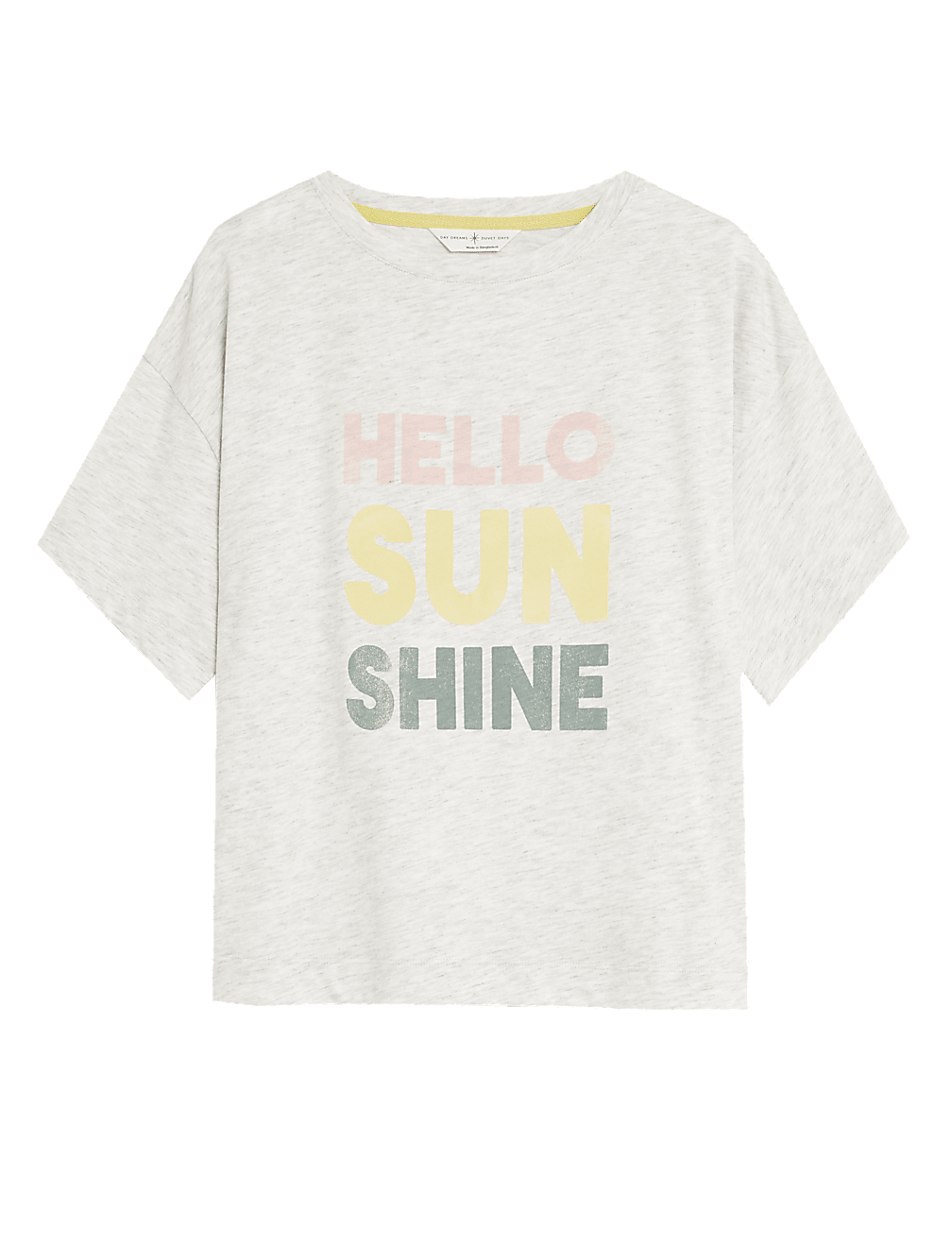 Cotton Rich Sunshine Slogan Pyjama Top