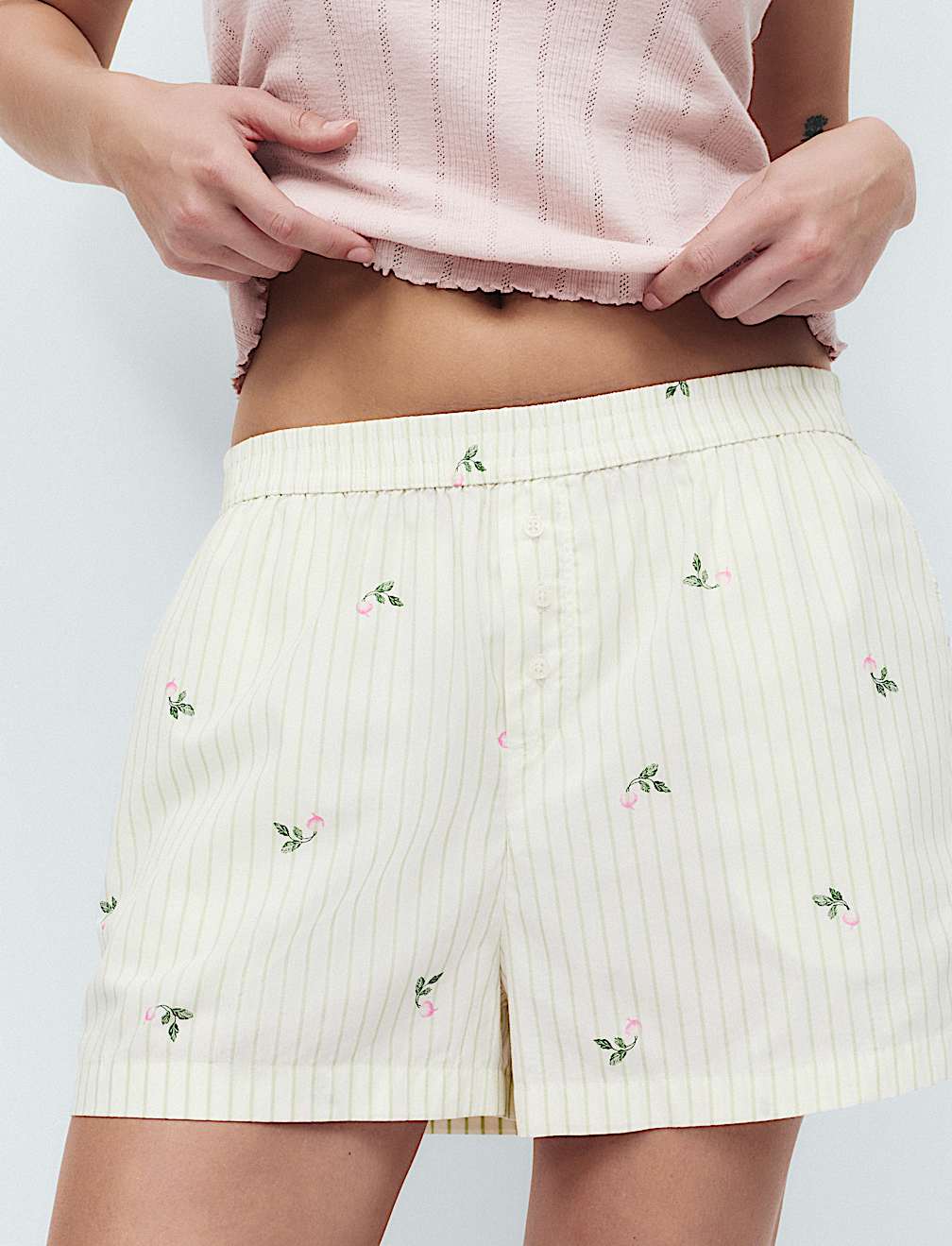 Pure Cotton Radish Printed Pyjama Shorts