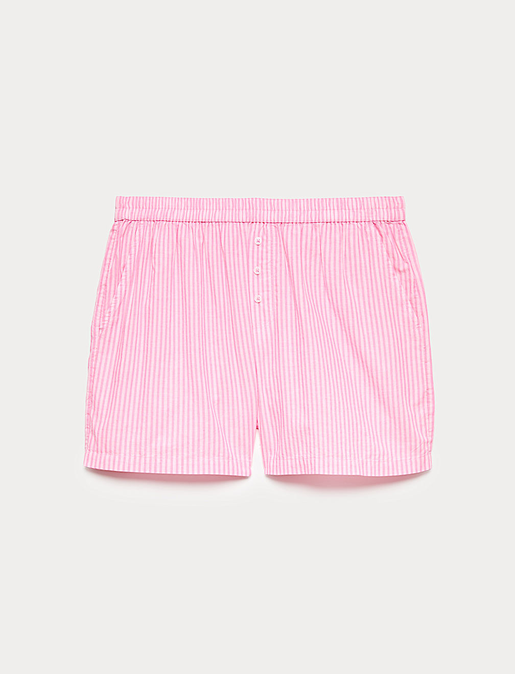 Pure Cotton Striped Pyjama Shorts