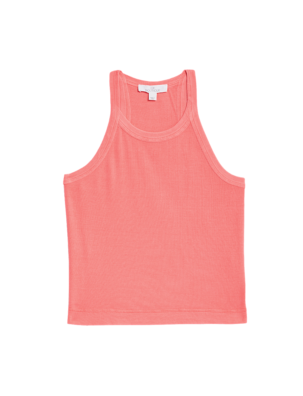 Cotton Rich Rib Lounge Crop Top