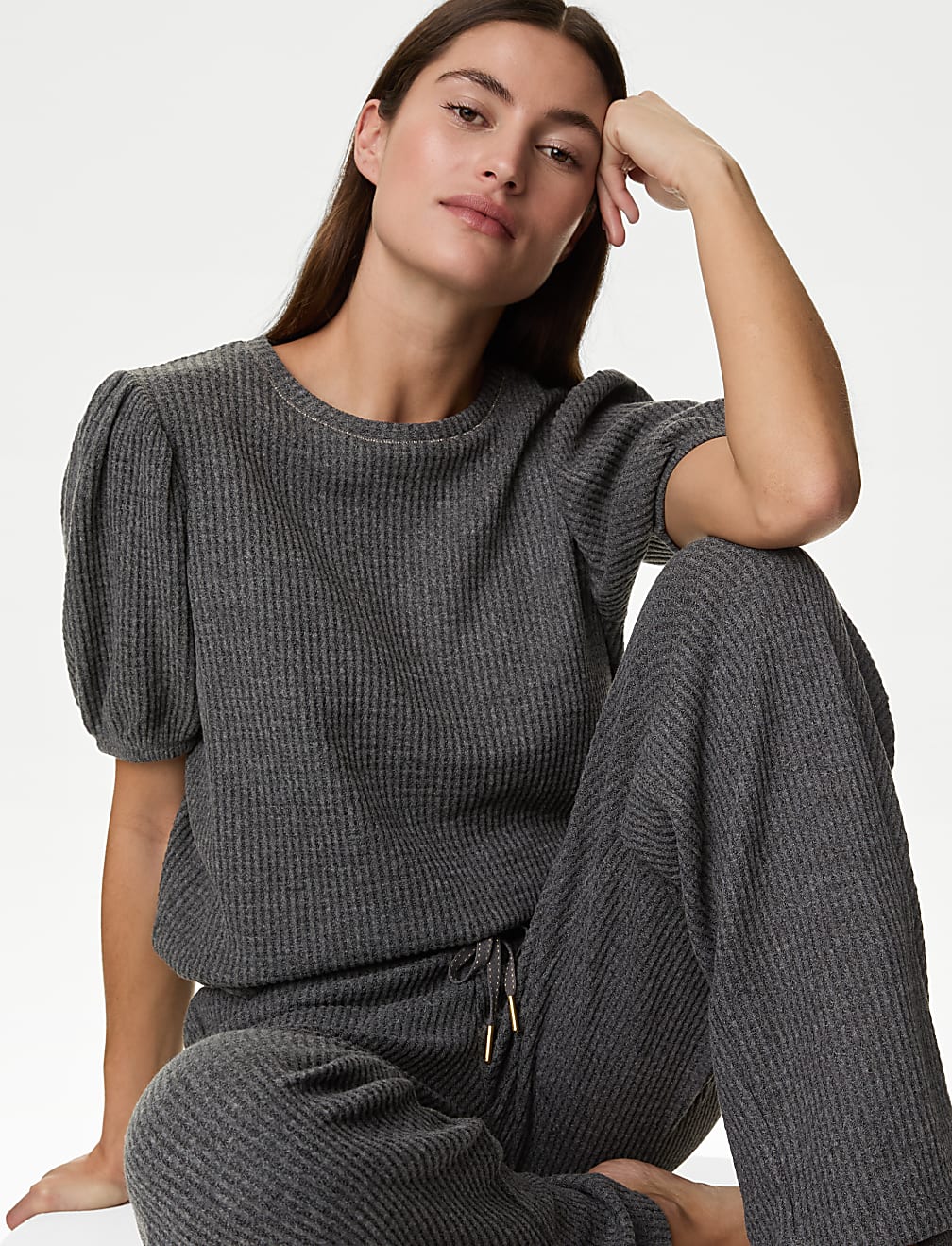 Cosy Waffle Pyjama Top