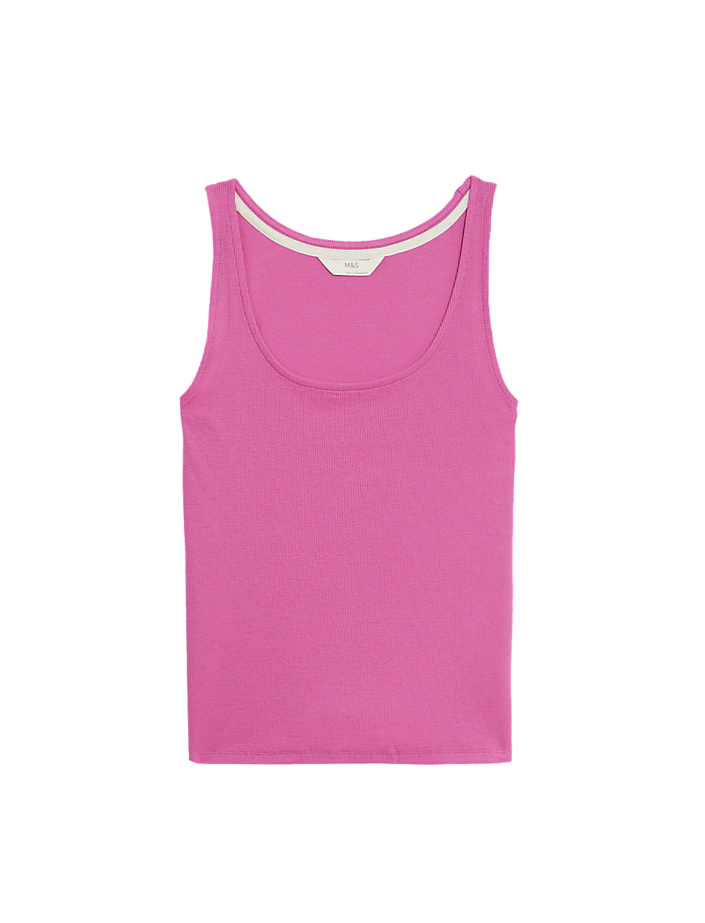 Cotton Rich Ribbed Pyjama Top