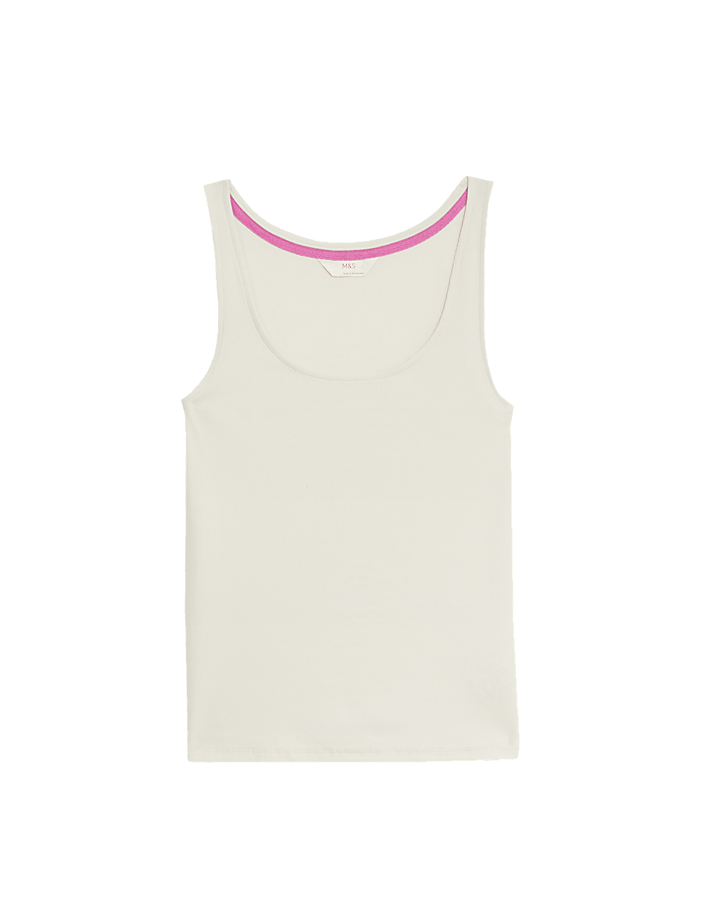 Cotton Rich Ribbed Pyjama Top