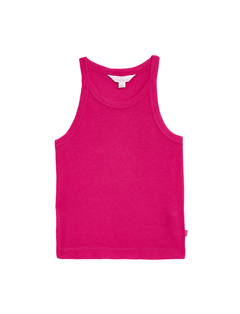 Cotton Rich Ribbed Pyjama Top