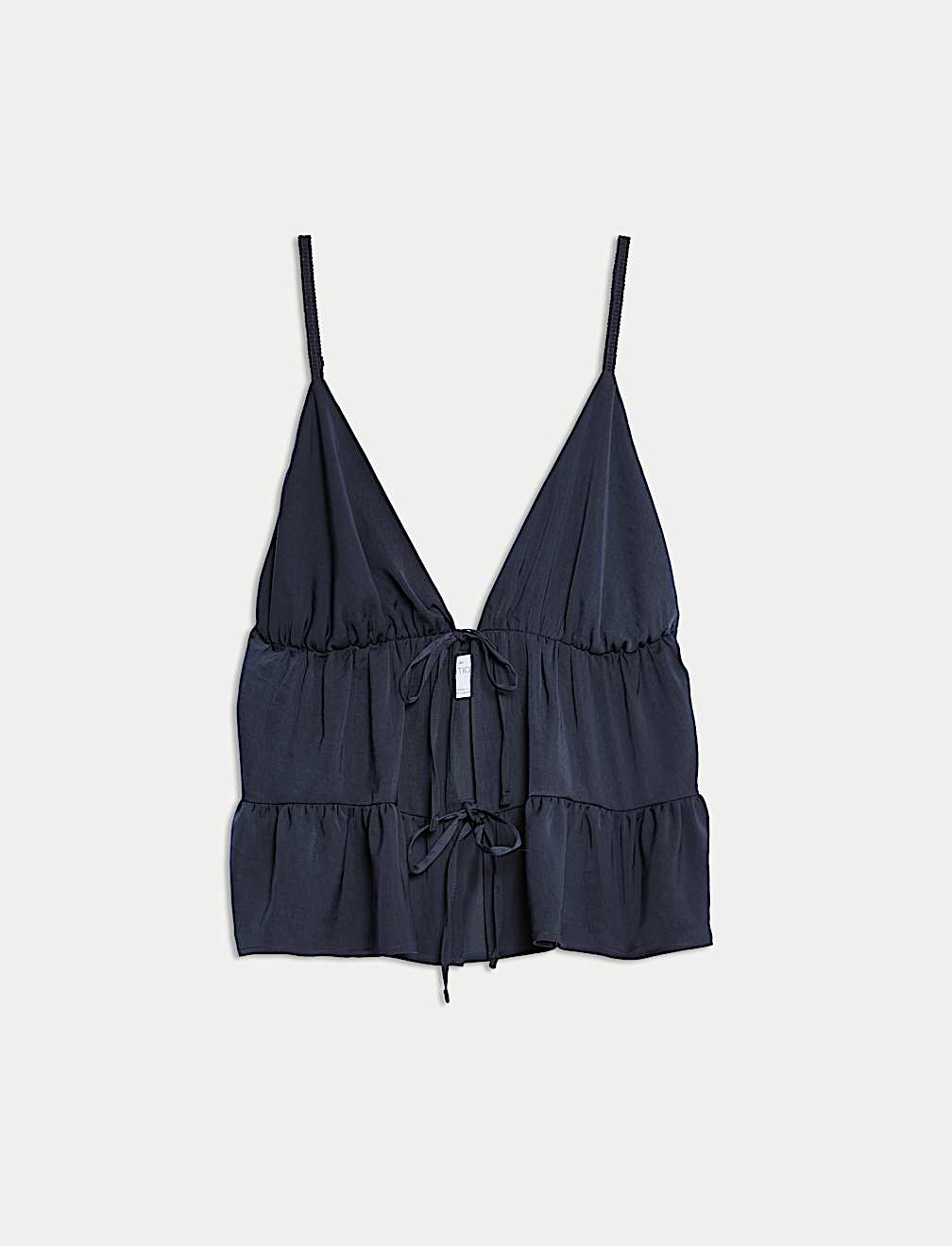 Dream Satin&trade; Tie Front Cami Top