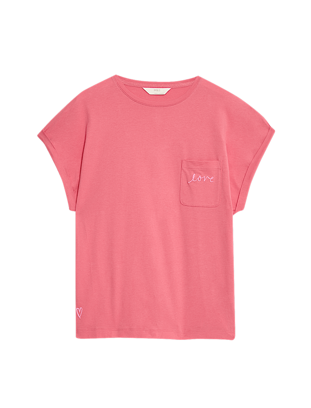 Pure Cotton Slogan Pyjama Top