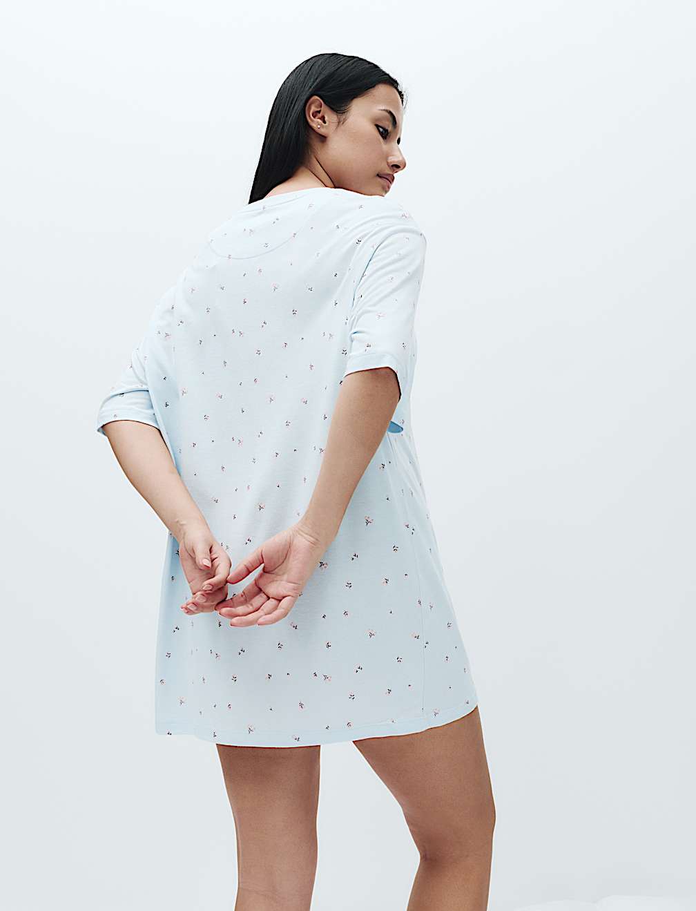 Cotton Modal Printed Relaxed Nightdress