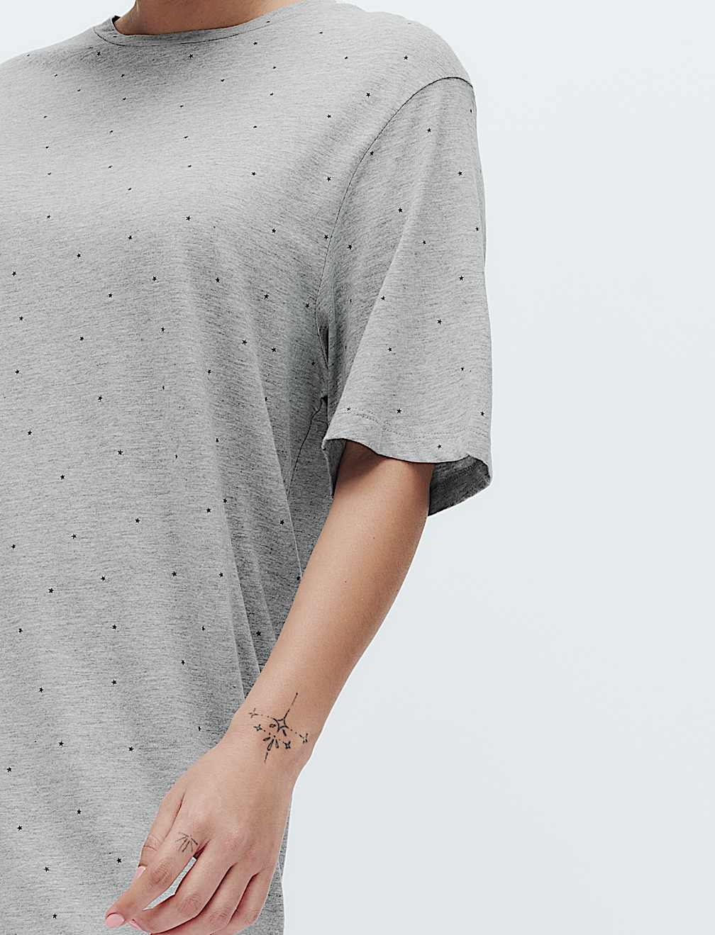 Cotton Modal Printed Relaxed Nightdress
