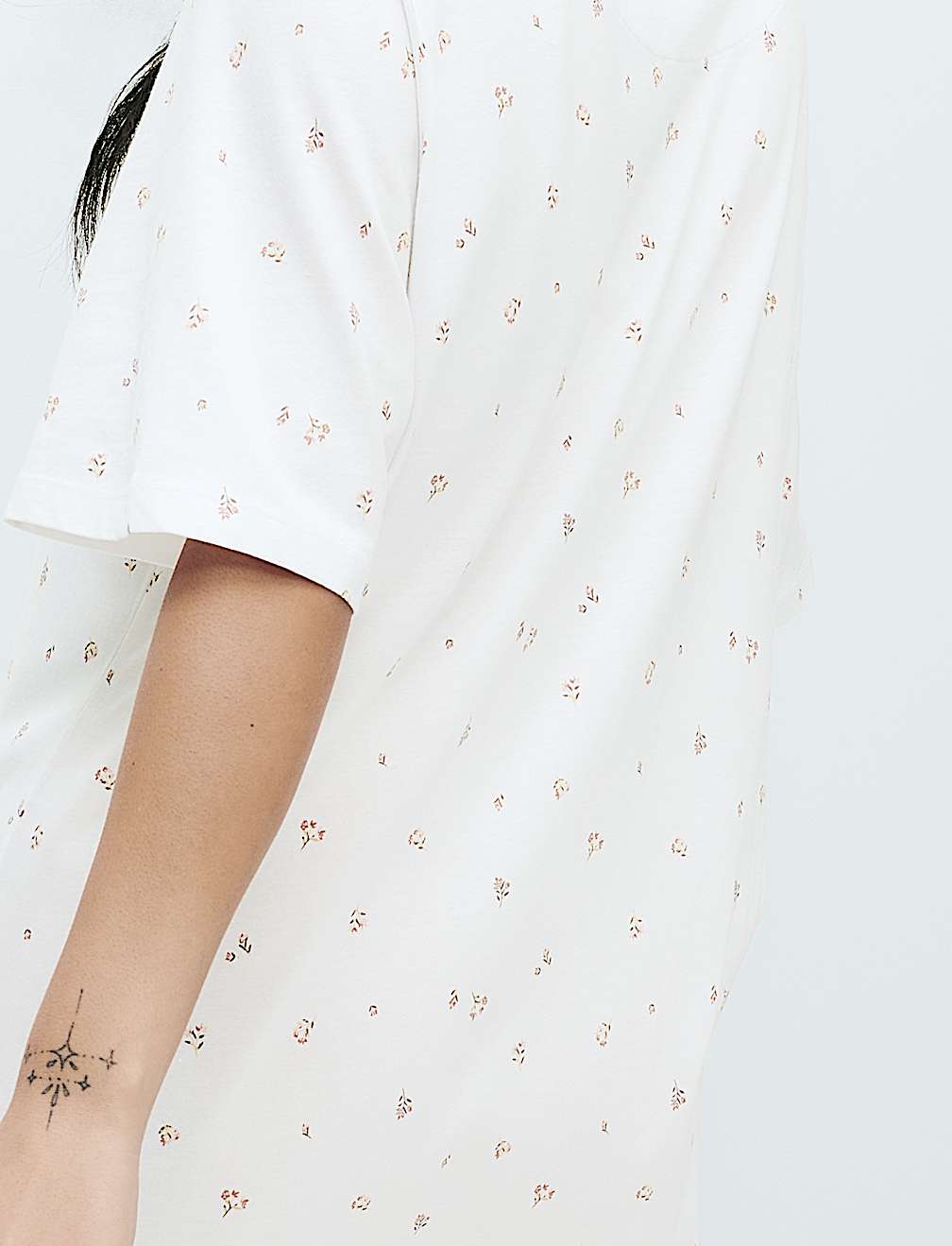 Cotton Modal Printed Relaxed Nightdress