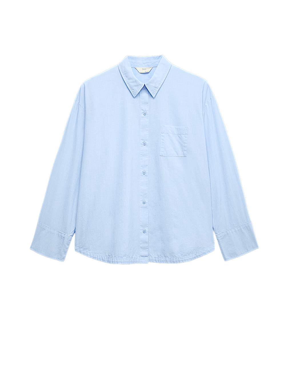 Pure Cotton Chambray Lounge Shirt