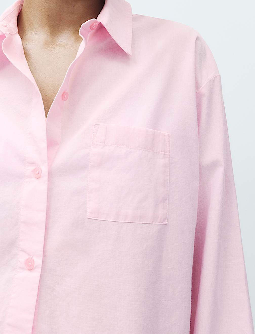 Pure Cotton Chambray Lounge Shirt