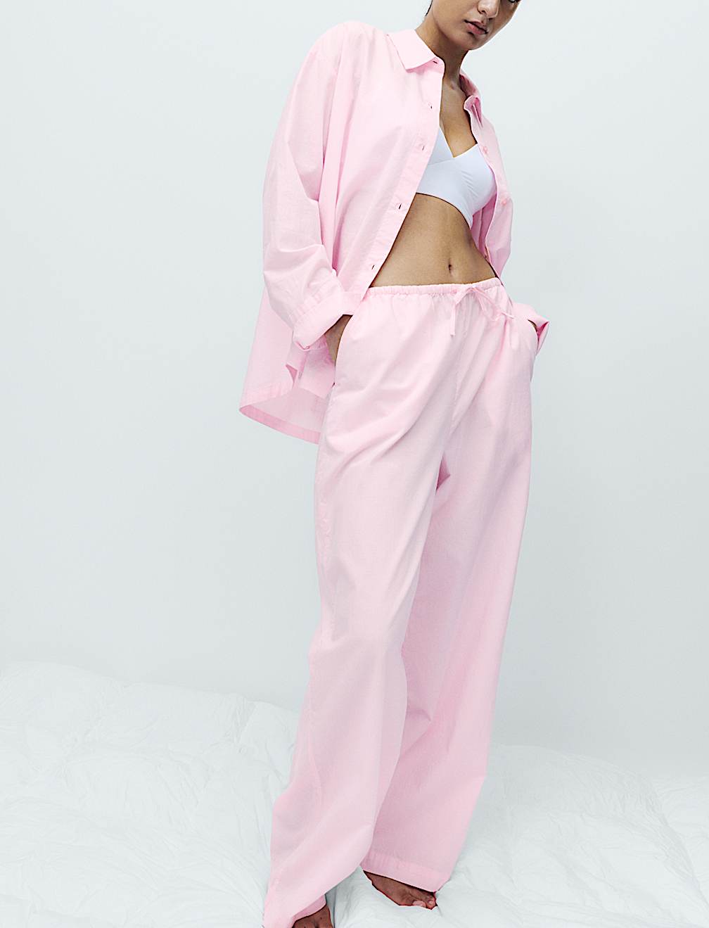 Pure Cotton Chambray Lounge Shirt