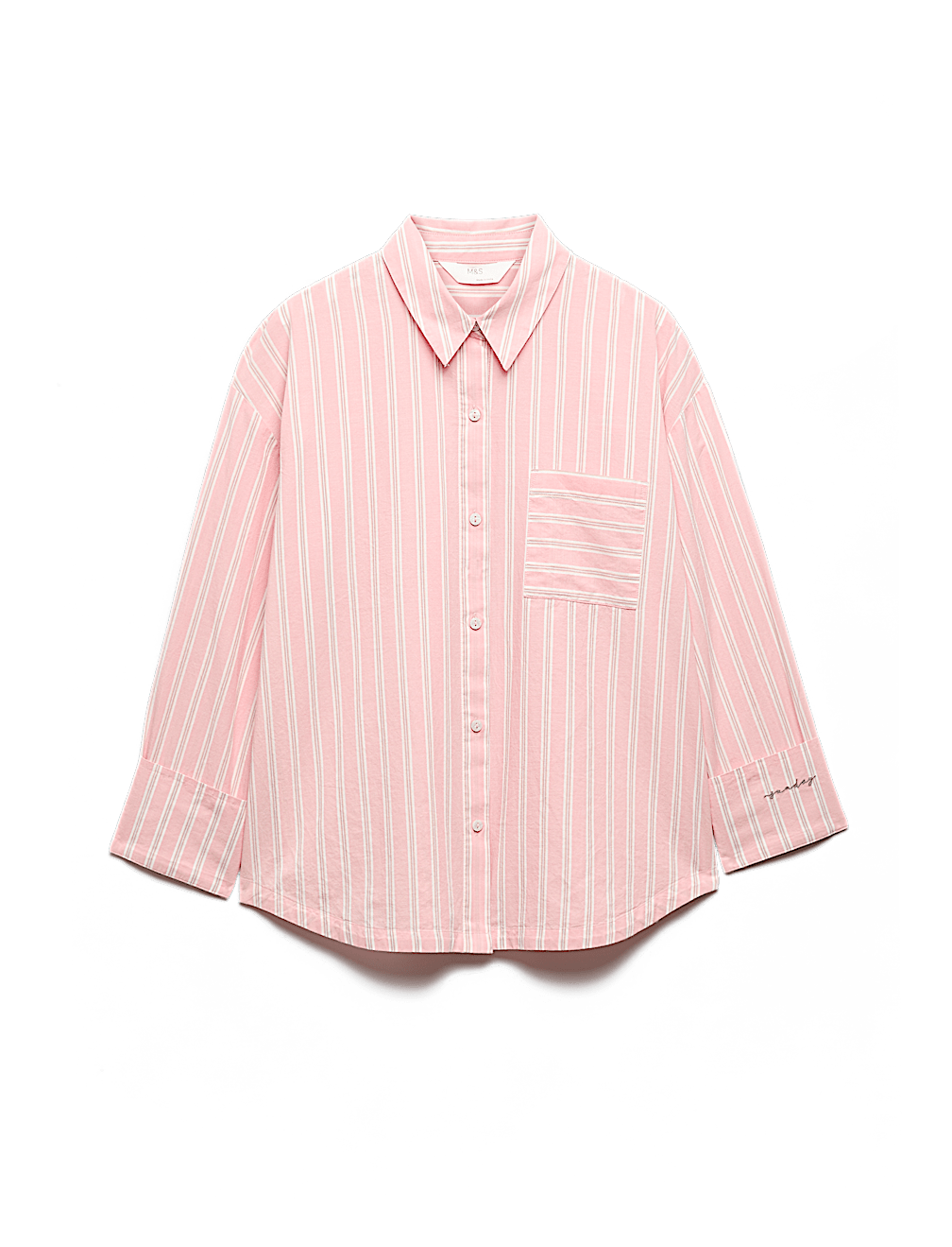 Pure Cotton Striped Pyjama Shirt