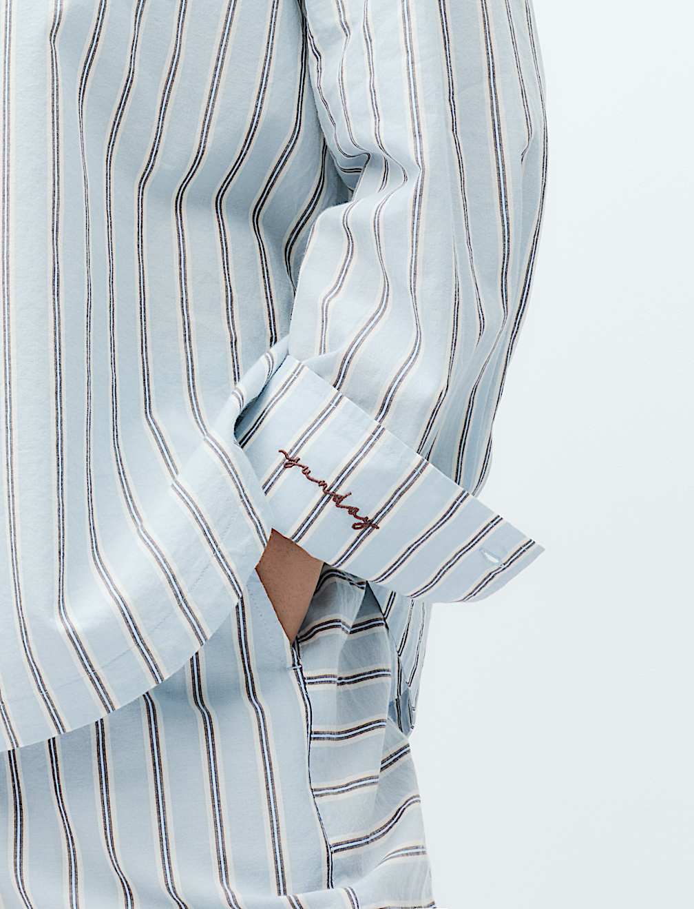 Pure Cotton Striped Pyjama Shirt