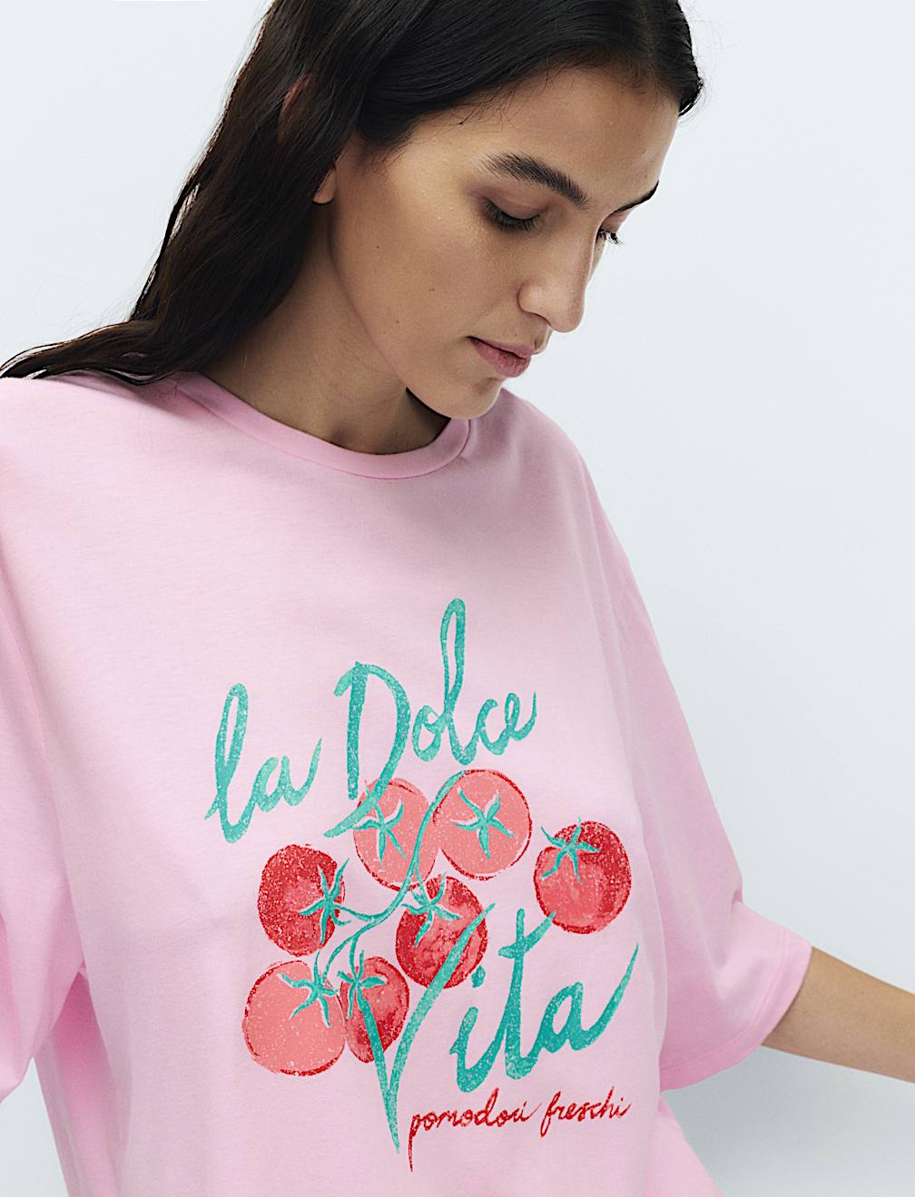 Cotton Modal Tomato Print Pyjama Top