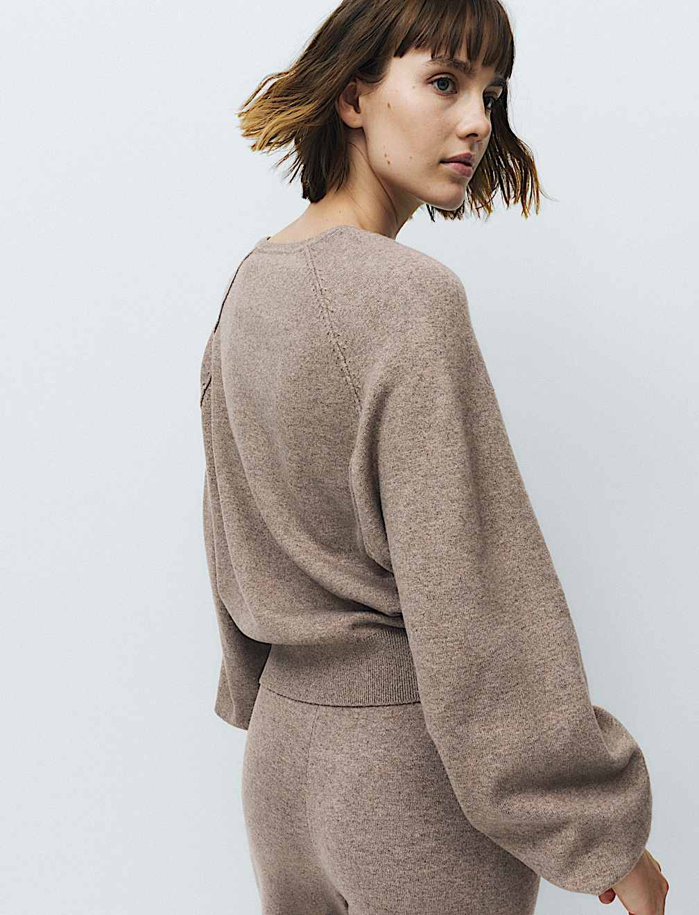 Knitted Oversized Henley Lounge Jumper