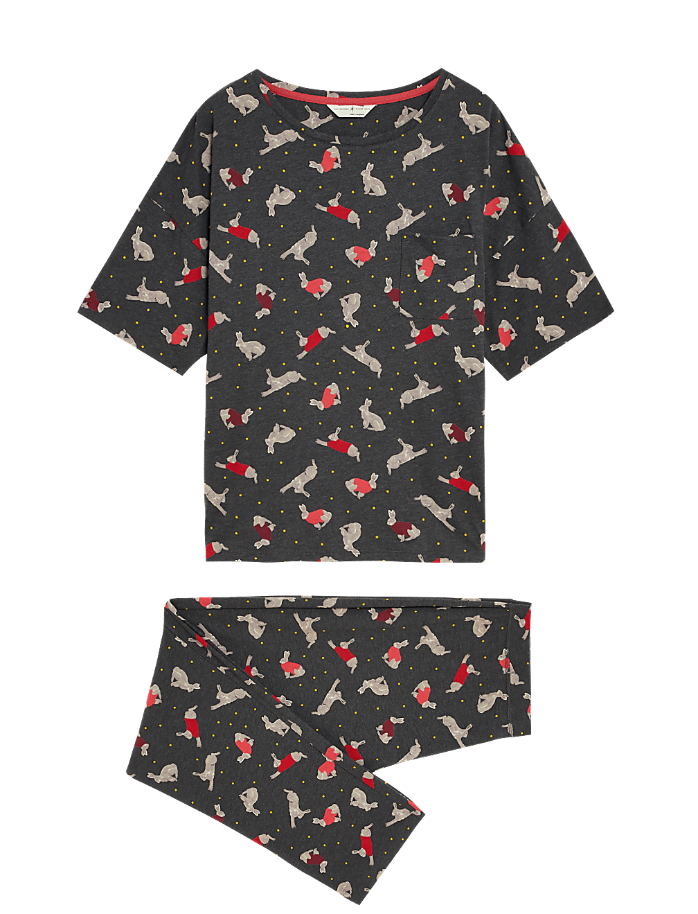 Cotton Mix Printed Relaxed Fit Pyjama Set