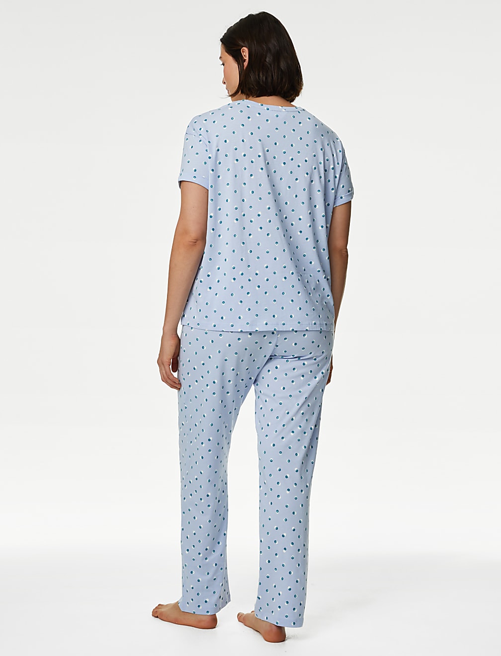 Pure Cotton Spot Print Pyjama Set
