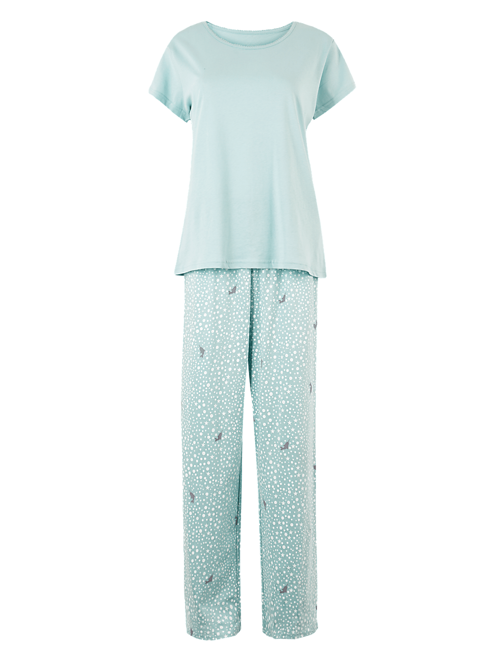 Pure Cotton Narwhal Print Pyjama Set