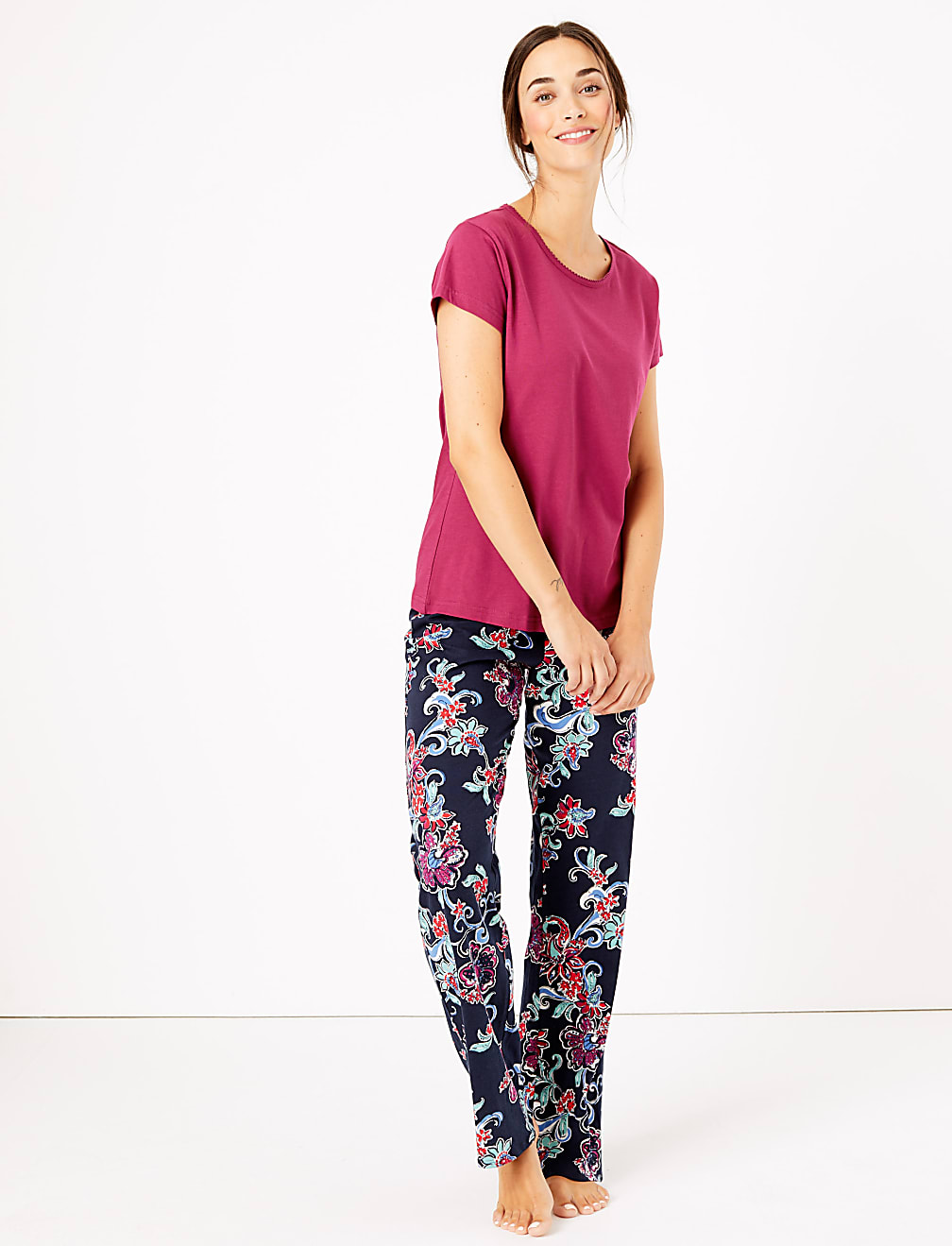 Pure Cotton Floral Pyjama Set