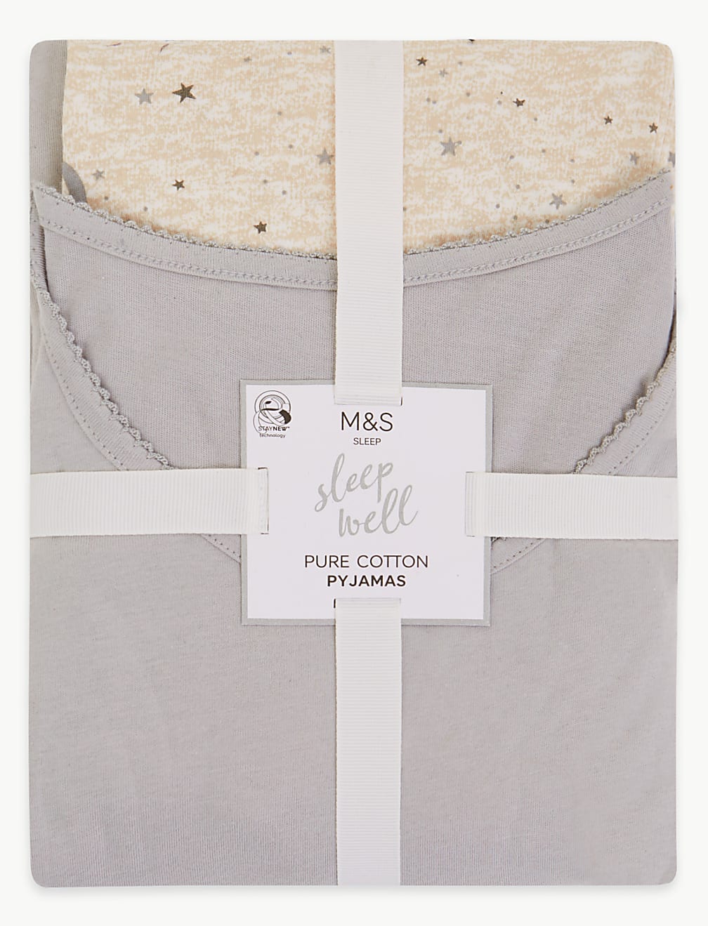 Pure Cotton Moon & Star Print Pyjama Set