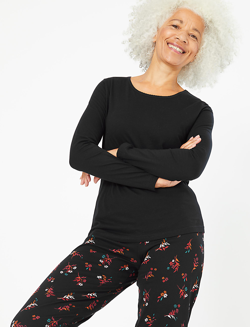 Pure Cotton Ditsy Floral Print Pyjama Set