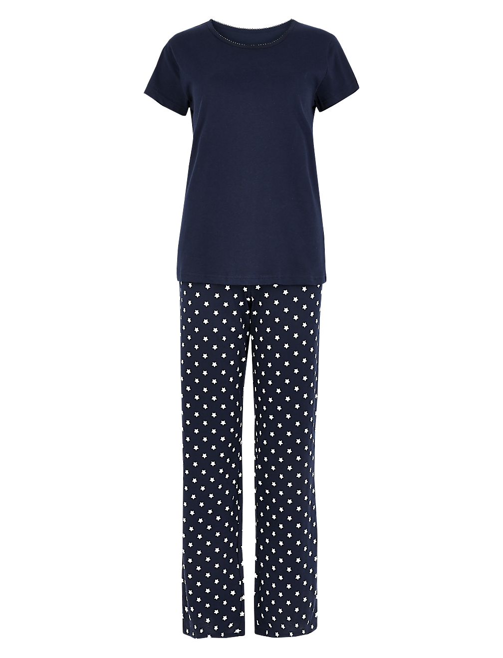 Pure Cotton Star Print Pyjama Set