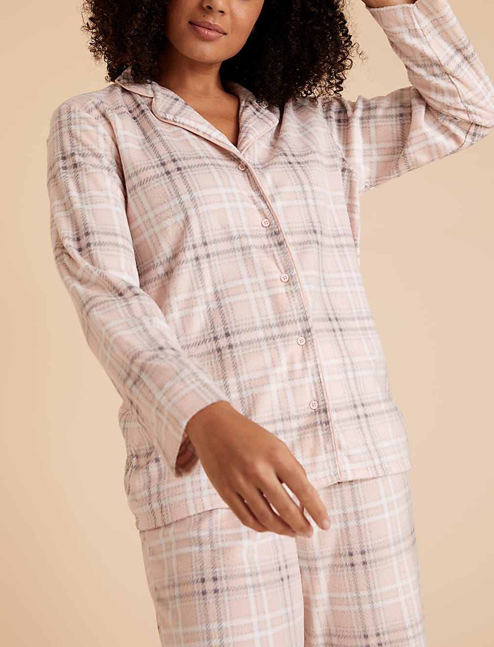 Fleece Check Pyjama Set