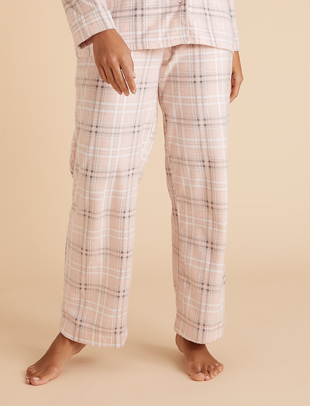 Fleece Check Pyjama Set