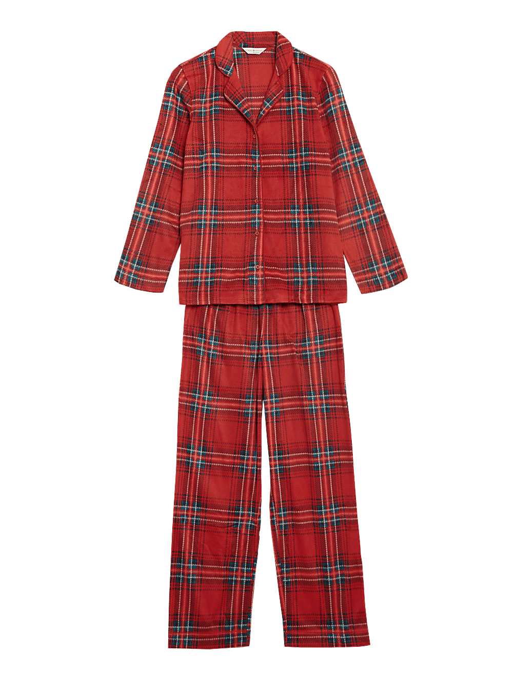 Fleece Checked Pyjama Set