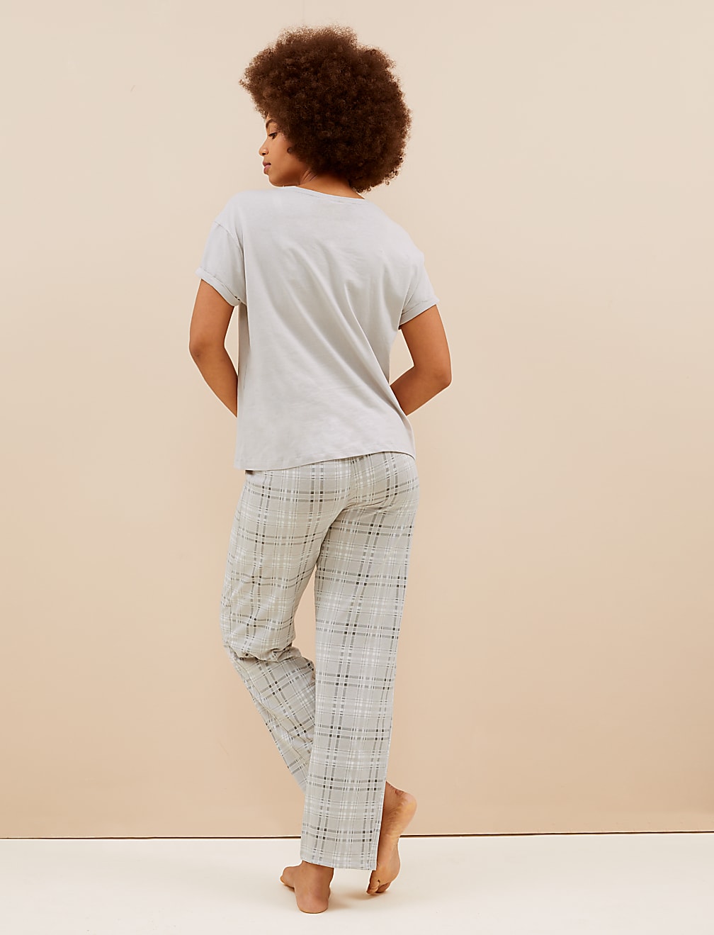 Pure Cotton Checked Pyjama Set