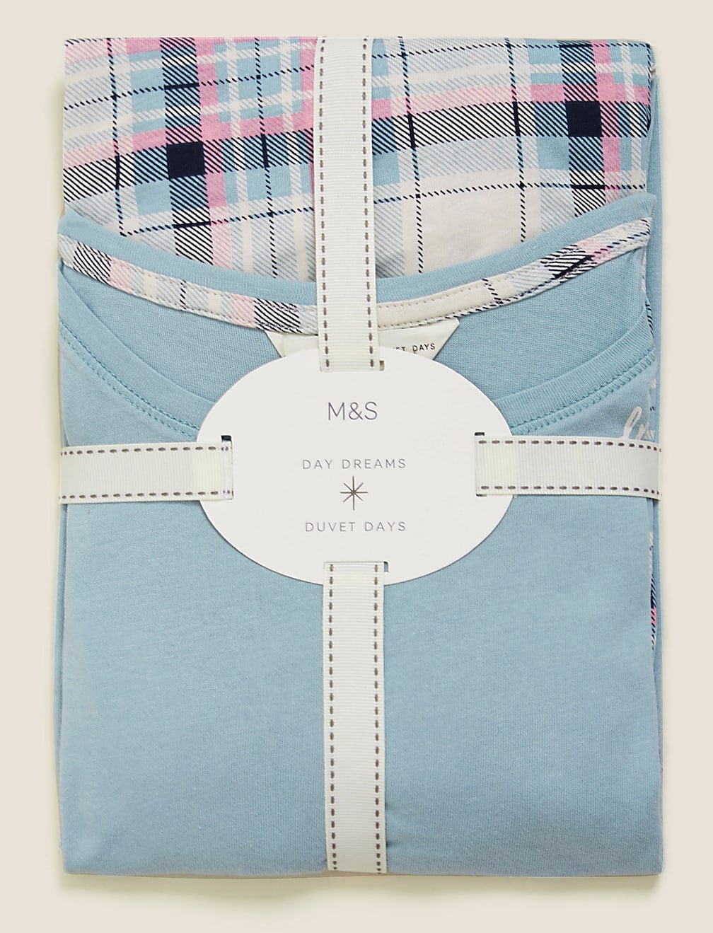 Pure Cotton Time To Dream Slogan Pyjama Set