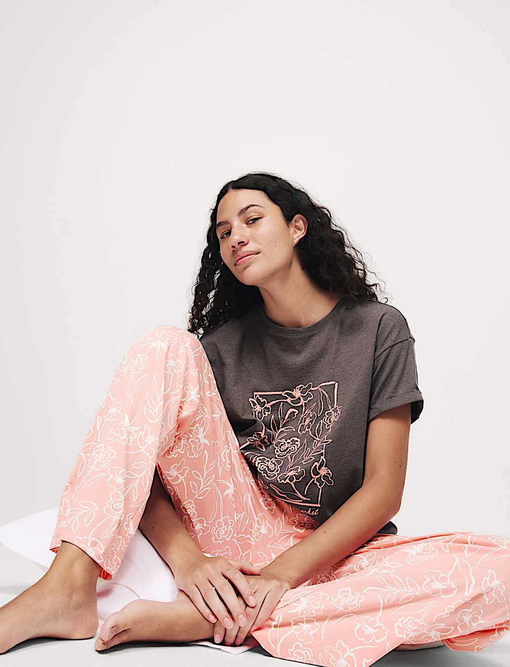 Cotton Rich Printed Pyjama Set