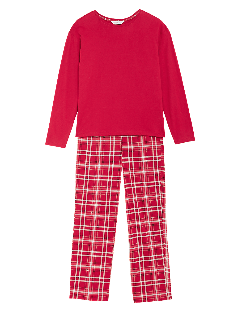 Pure Cotton Checked Print Pyjama Set