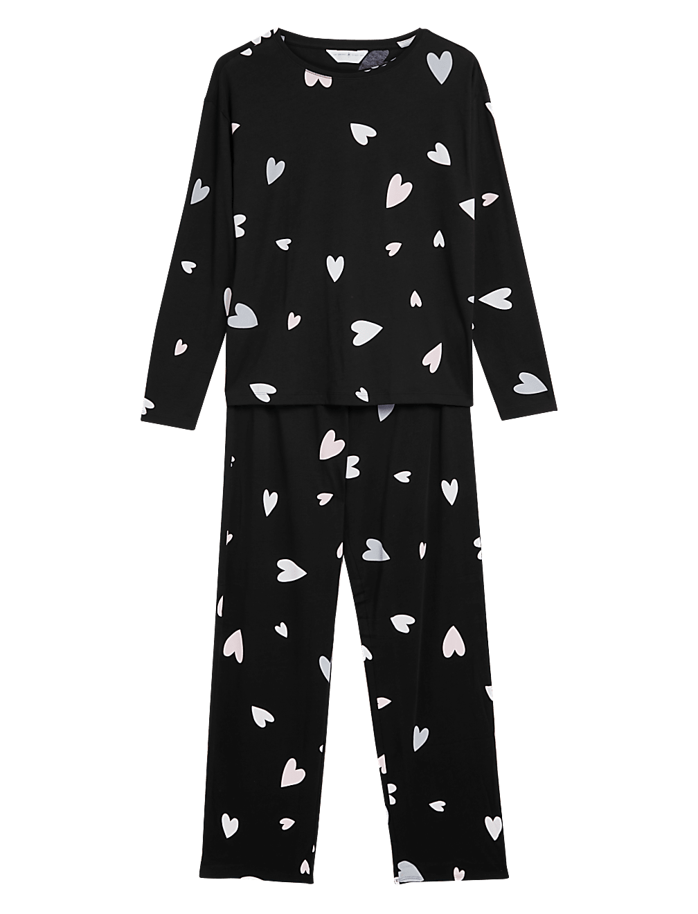 Pure Cotton Heart Print Pyjama Set