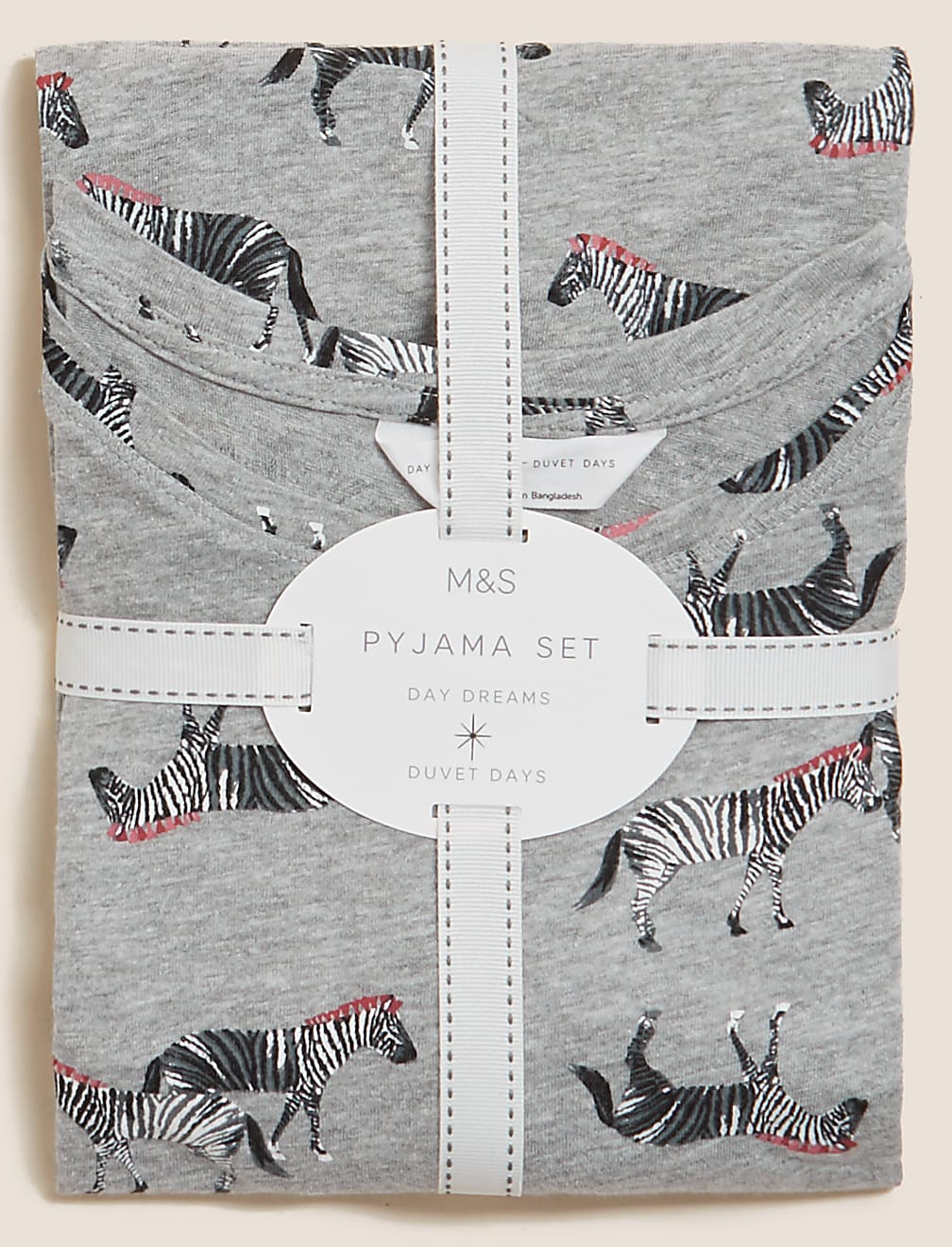 Cotton Rich Zebra Print Pyjama Set