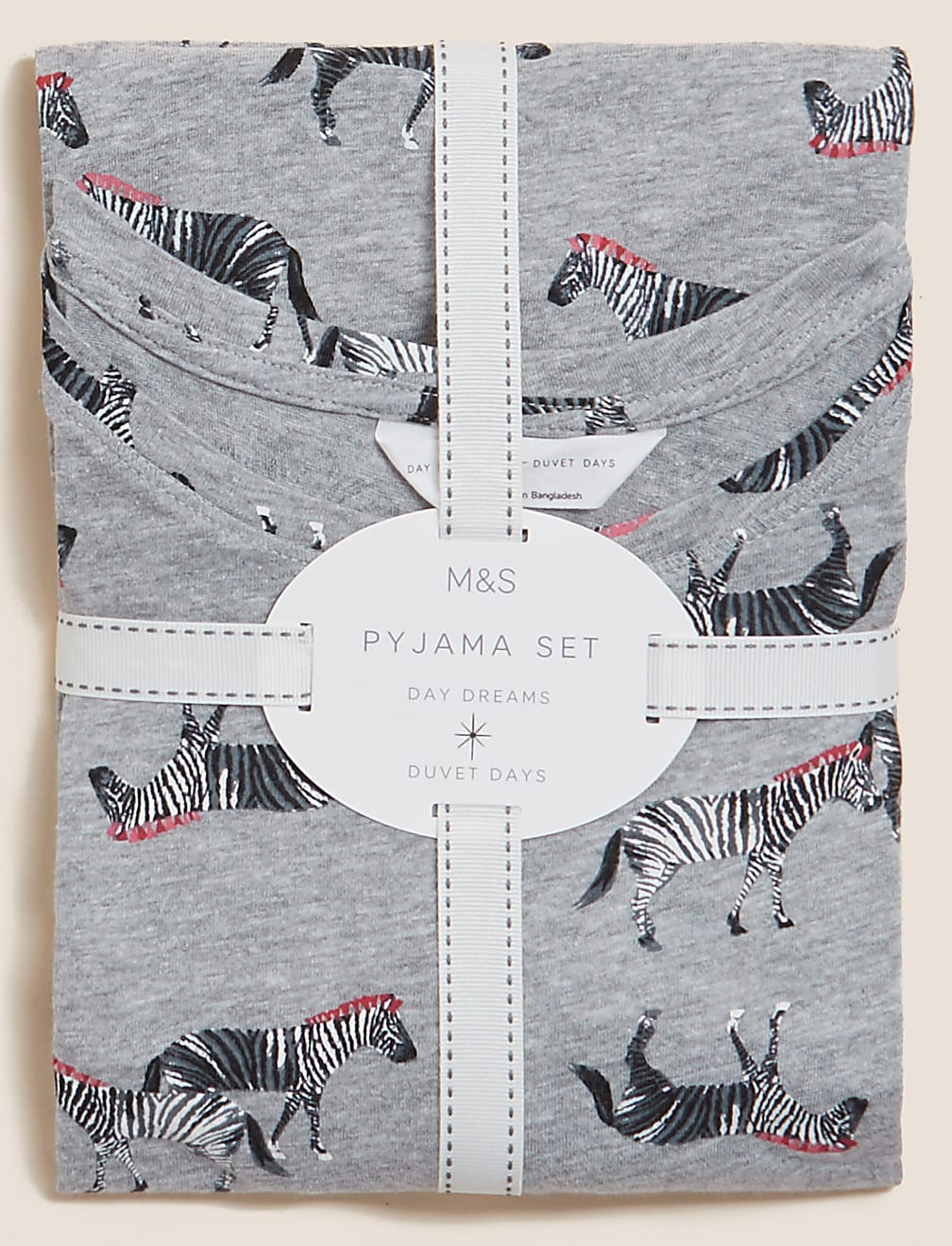 Cotton Rich Zebra Print Pyjama Set
