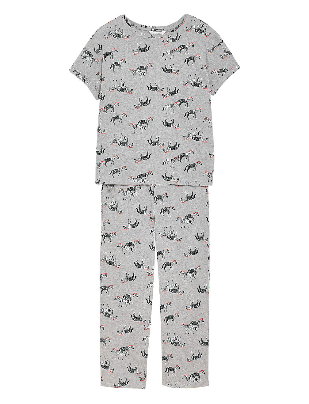Cotton Rich Zebra Print Pyjama Set
