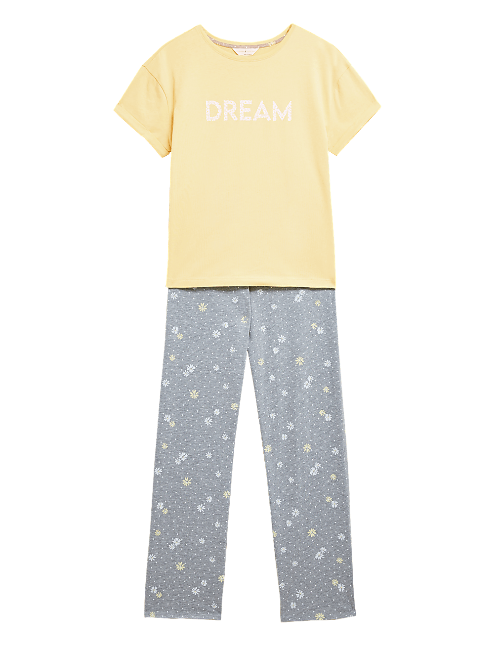 Cotton Rich Daisy Print Pyjama Set