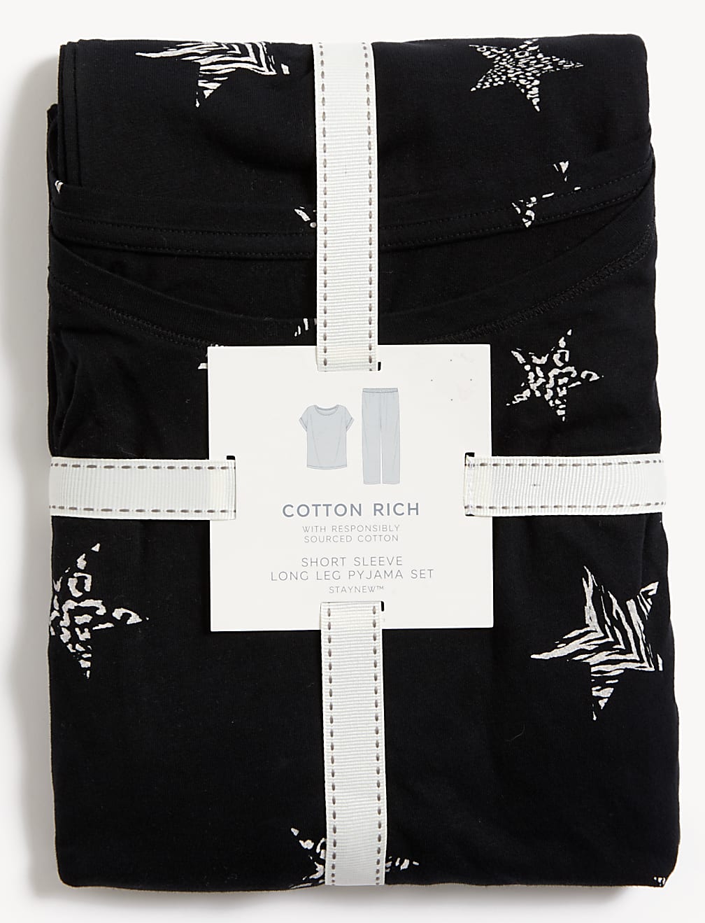 Pure Cotton Star Print Pyjama Set