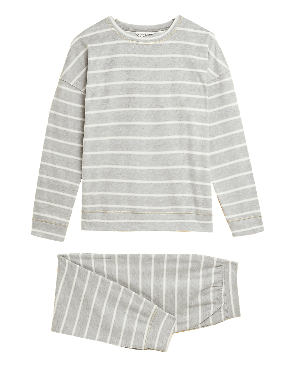 Fleece Striped Pyjama Set