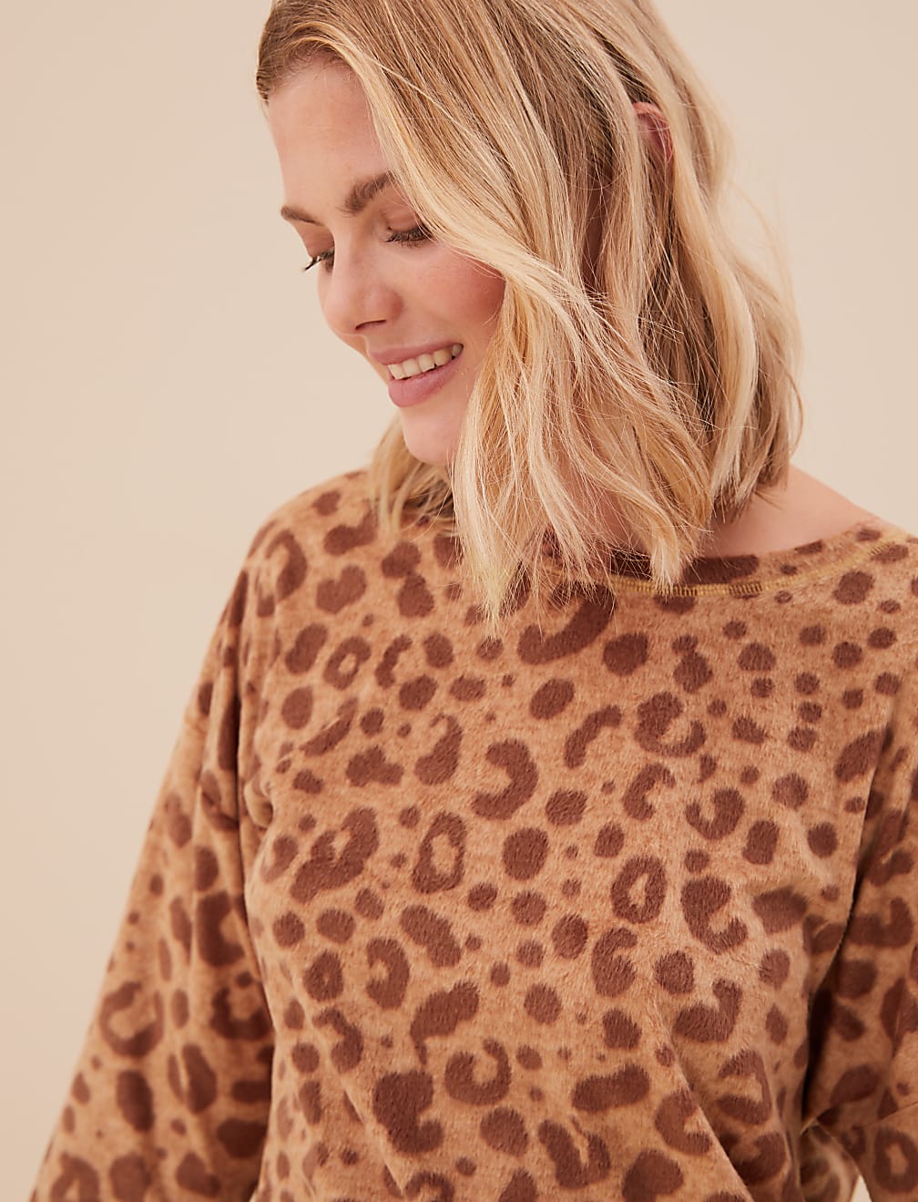 Fleece Animal Print Pyjama Set