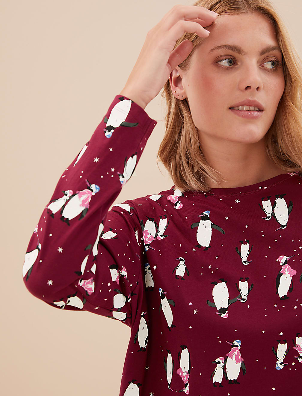 Pure Cotton Penguin Pyjama Set