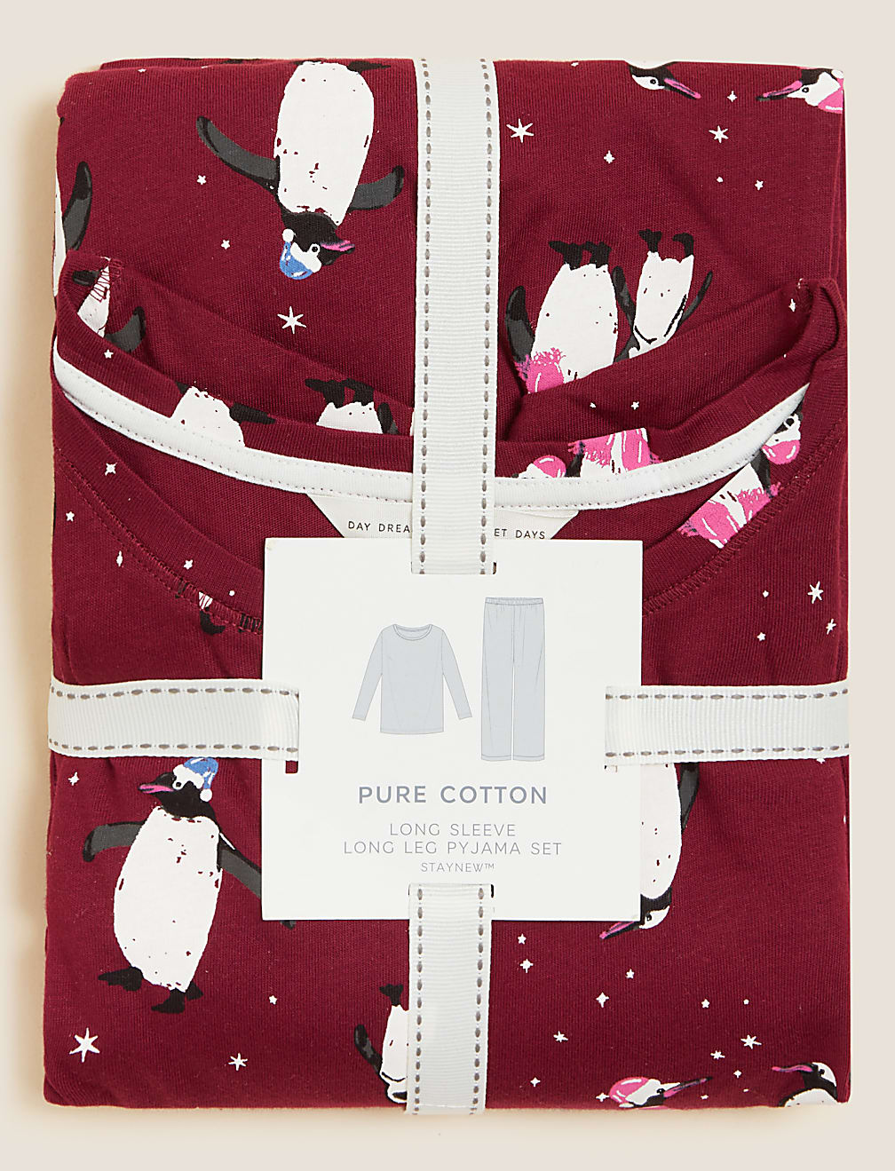 Pure Cotton Penguin Pyjama Set