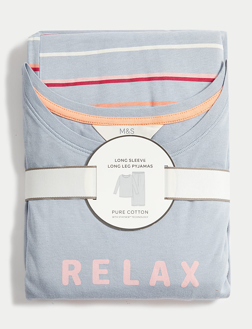 Pure Cotton Relax Slogan Pyjama Set