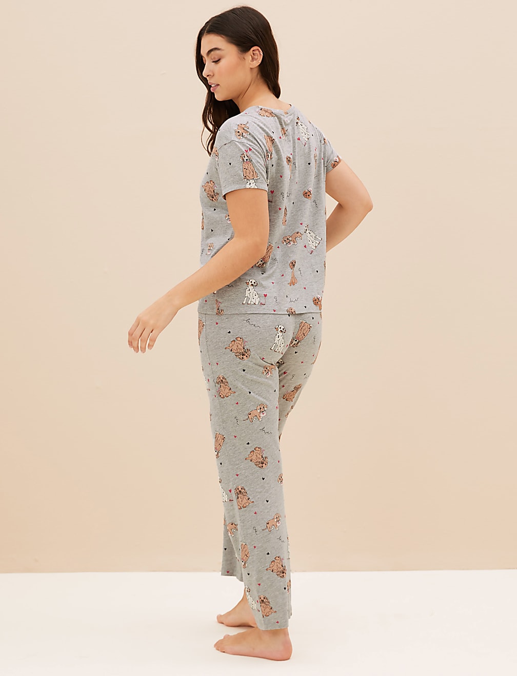 Cotton Rich Dog Print Pyjama Set