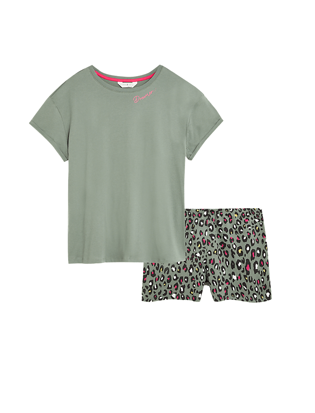 Pure Cotton Leopard Shortie Set