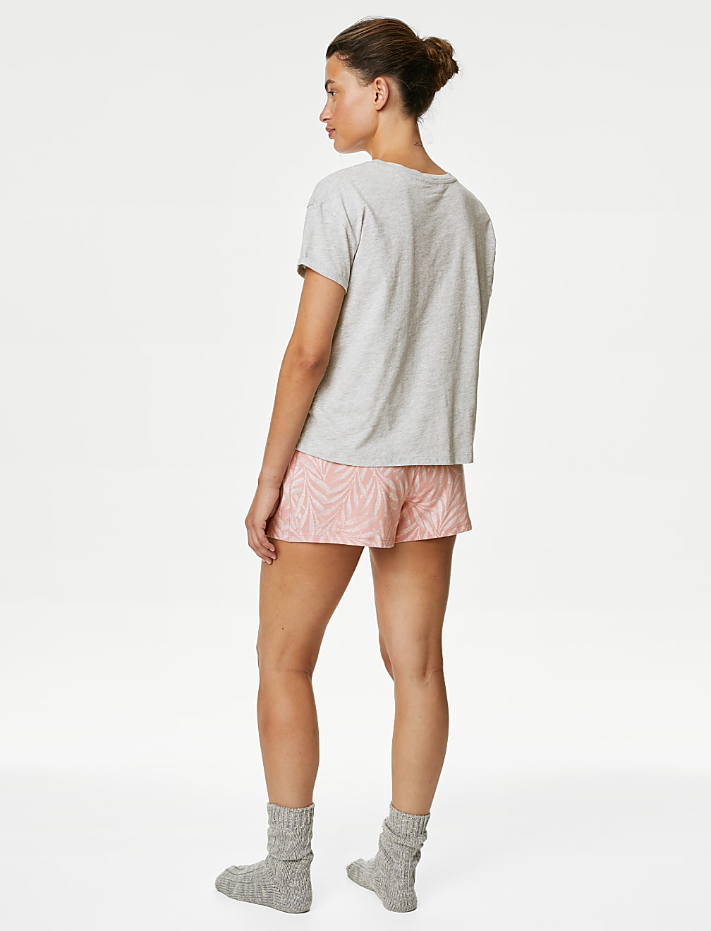 Cotton Rich Leaf Shortie Set